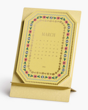 2026 Wildwood Brass Easel Desk Calendar