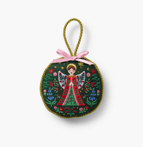 Embroidered Ornament Nativity Angel