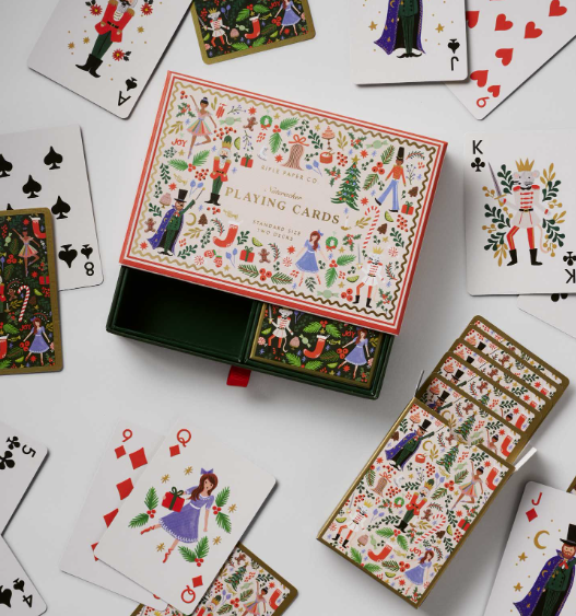Holly Jolly Nutcracker Playing Card Set