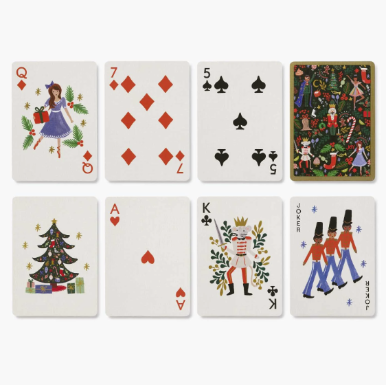 Holly Jolly Nutcracker Playing Card Set