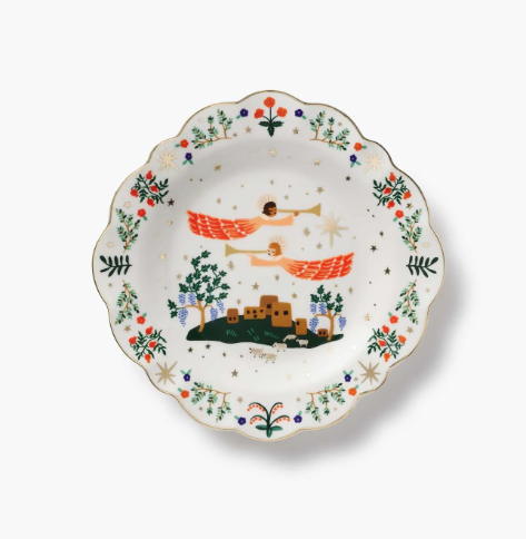 Nativity Porcelain Dessert Plate Set