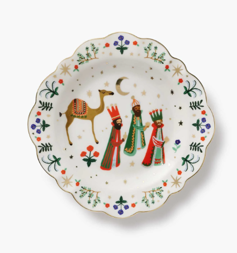 Nativity Porcelain Dessert Plate Set