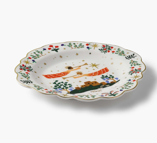 Nativity Porcelain Dessert Plate Set