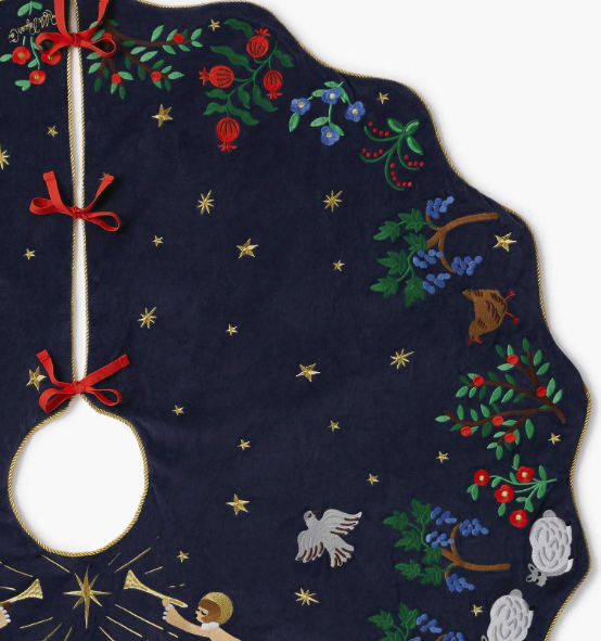 Nativity Embroidered Tree Skirt