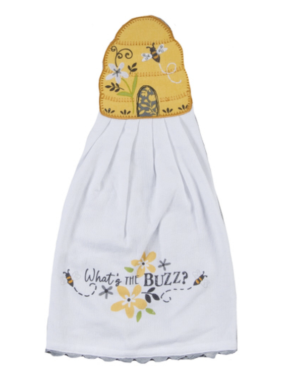 Beehive Buzz Hang-up Kitchen Towel