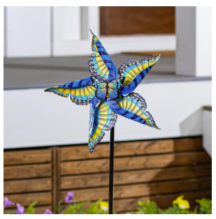 Swallowtail Butterfly Metal Wind Spinner