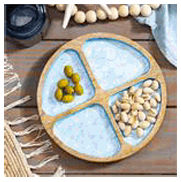 Blue Coastal Serveware Plate