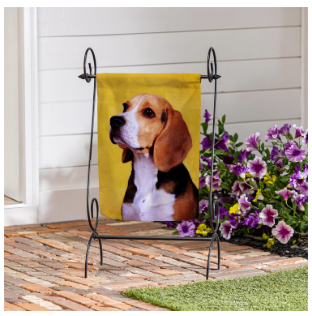 Pet Central Photo Dogs, Beagle Suede Garden Flag