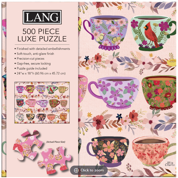 Floral Tea Time Puzzle - 500 Pieces Luxe