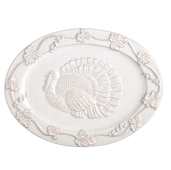White Turkey Platter