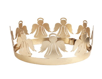Gold Angel Advent Wreath