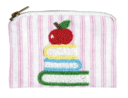 Books Teacher Beaded Pouch