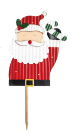 Christmas Light-Up Yard Stake Santa