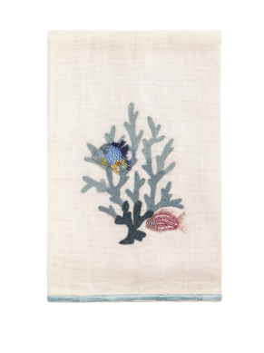 Coral Single Icon Bead & Embroidery Towel