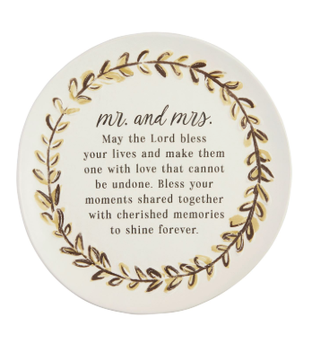 Mr. & Mrs. Blessing Plate