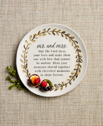 Mr. & Mrs. Blessing Plate