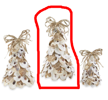 Large Oyster Shell Tree