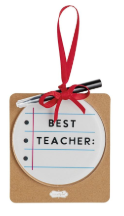 Notebook Teacher Personalize Me Ornament