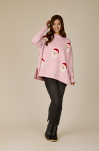 Pink Holiday Jacquard Sweater