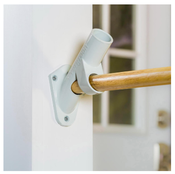 2-Position Aluminum House Flag Bracket, White Finish