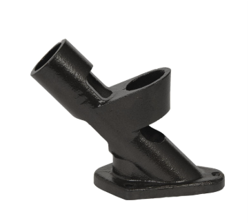 2-Position Cast Iron House Flag Bracket, Black, Black