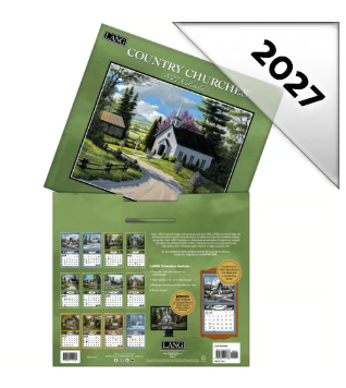 Country Churches 2027 Wall Calendar