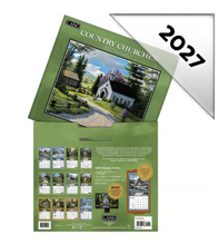 Country Churches 2027 Wall Calendar