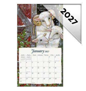 The Lord is My Shepherd 2027 Wall Calendar