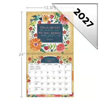 Forever Faithful 2027 Wall Calendar