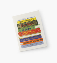 Book Stack Birthday Card