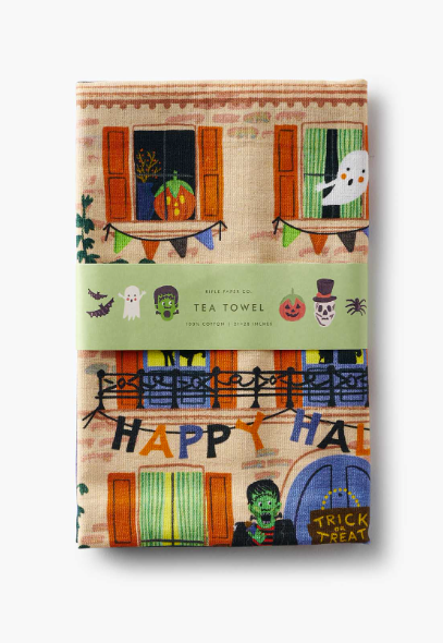 Haunted House Tea Towel
