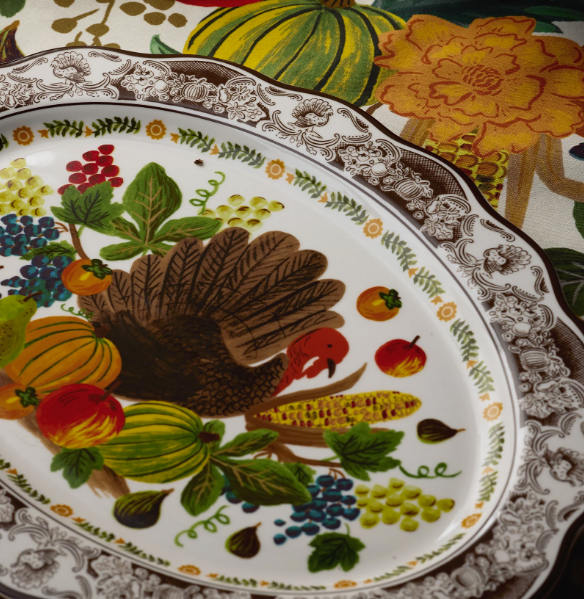 Harvest Large Porcelain Serving Platter