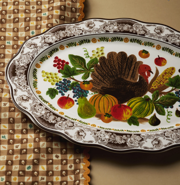 Harvest Large Porcelain Serving Platter