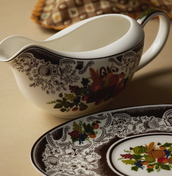 Harvest Porcelain Gravy Boat