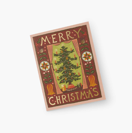 Folk Christmas Tree Holiday Card