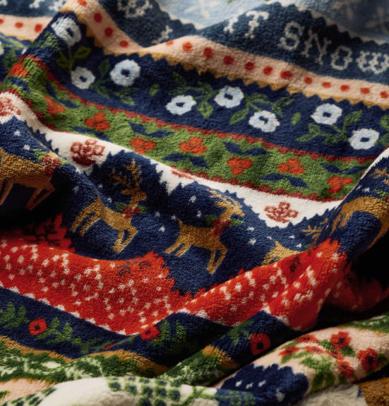 Ski Chalet Fleece Blanket