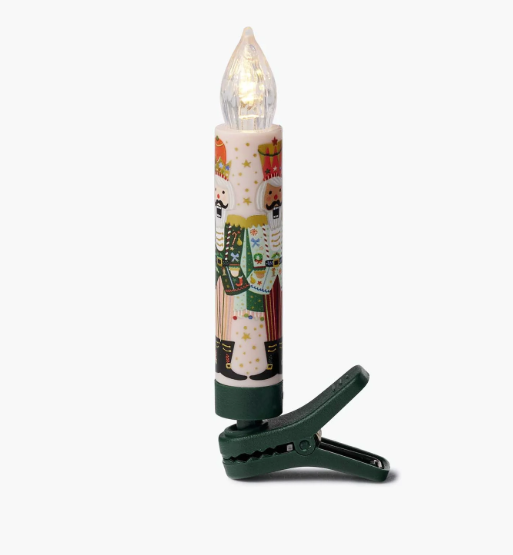 Nutcracker Brigade Holiday Clip-On Candle Lights