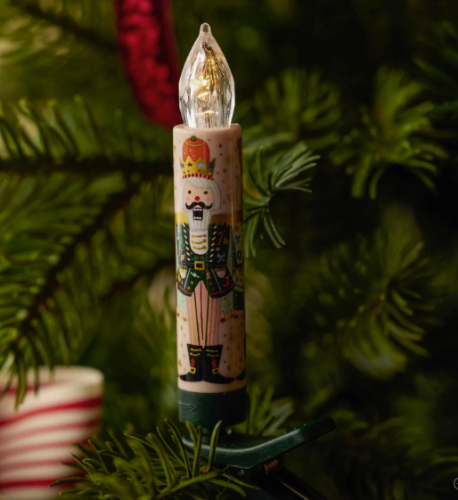 Nutcracker Brigade Holiday Clip-On Candle Lights