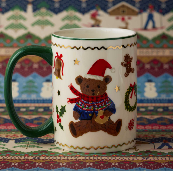 Beary Christmas Holiday Porcelain Mug