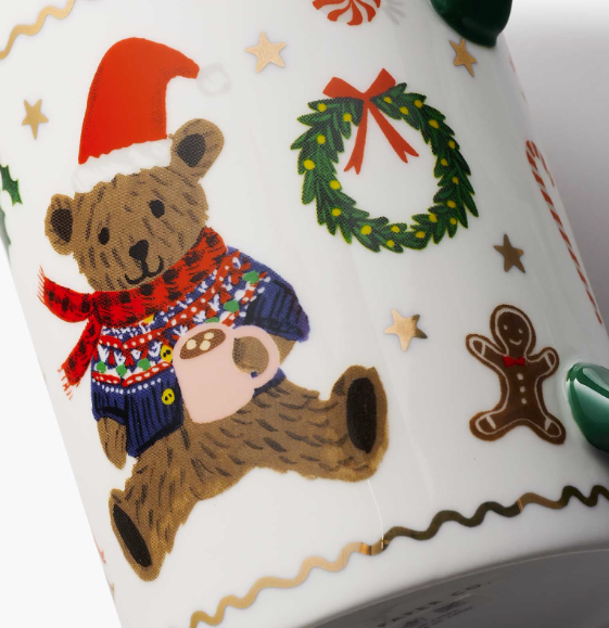 Beary Christmas Holiday Porcelain Mug