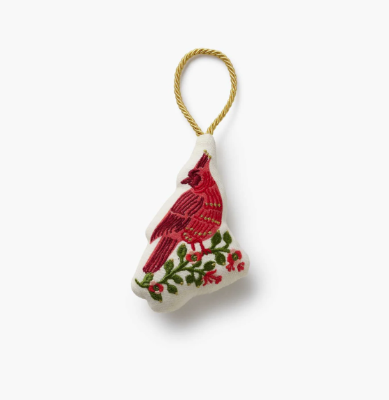Cardinals Embroidered Ornament