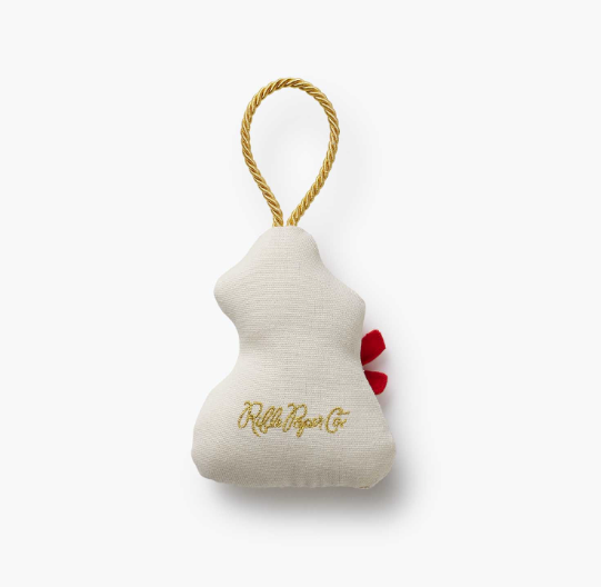 Beary Christmas Embroidered Ornament