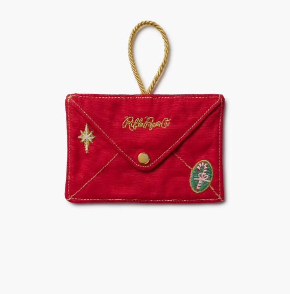 Santa Letter Embroidered Ornament