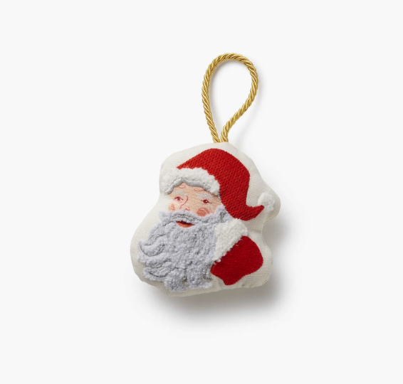 Santa Embroidered Ornament