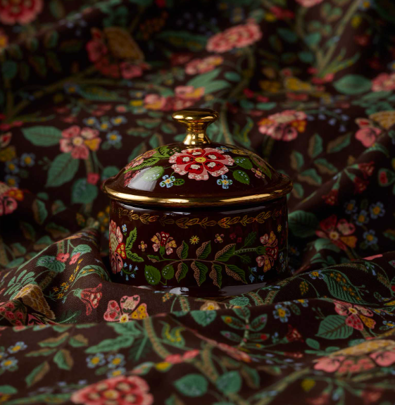 Gracie Round Porcelain Box