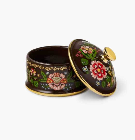 Gracie Round Porcelain Box