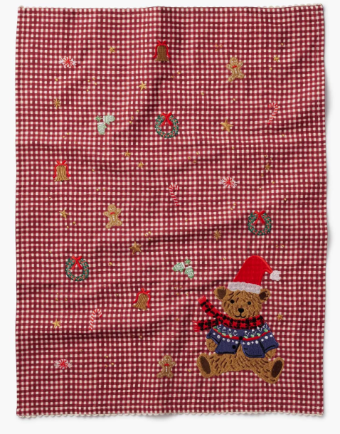 Beary Christmas Holiday Tea Towel