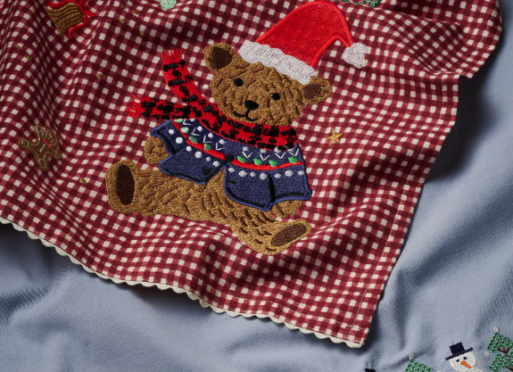 Beary Christmas Holiday Tea Towel