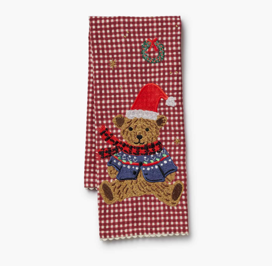 Beary Christmas Holiday Tea Towel