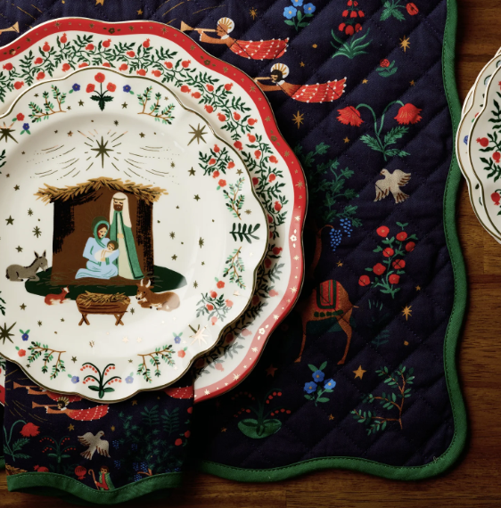 Nativity Cotton Placemat Set